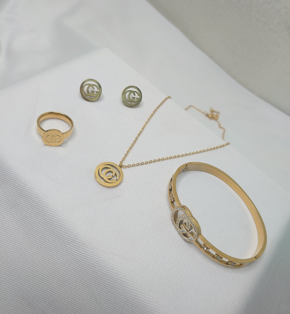 Luxury Stainless Steel Gucci Set For Women