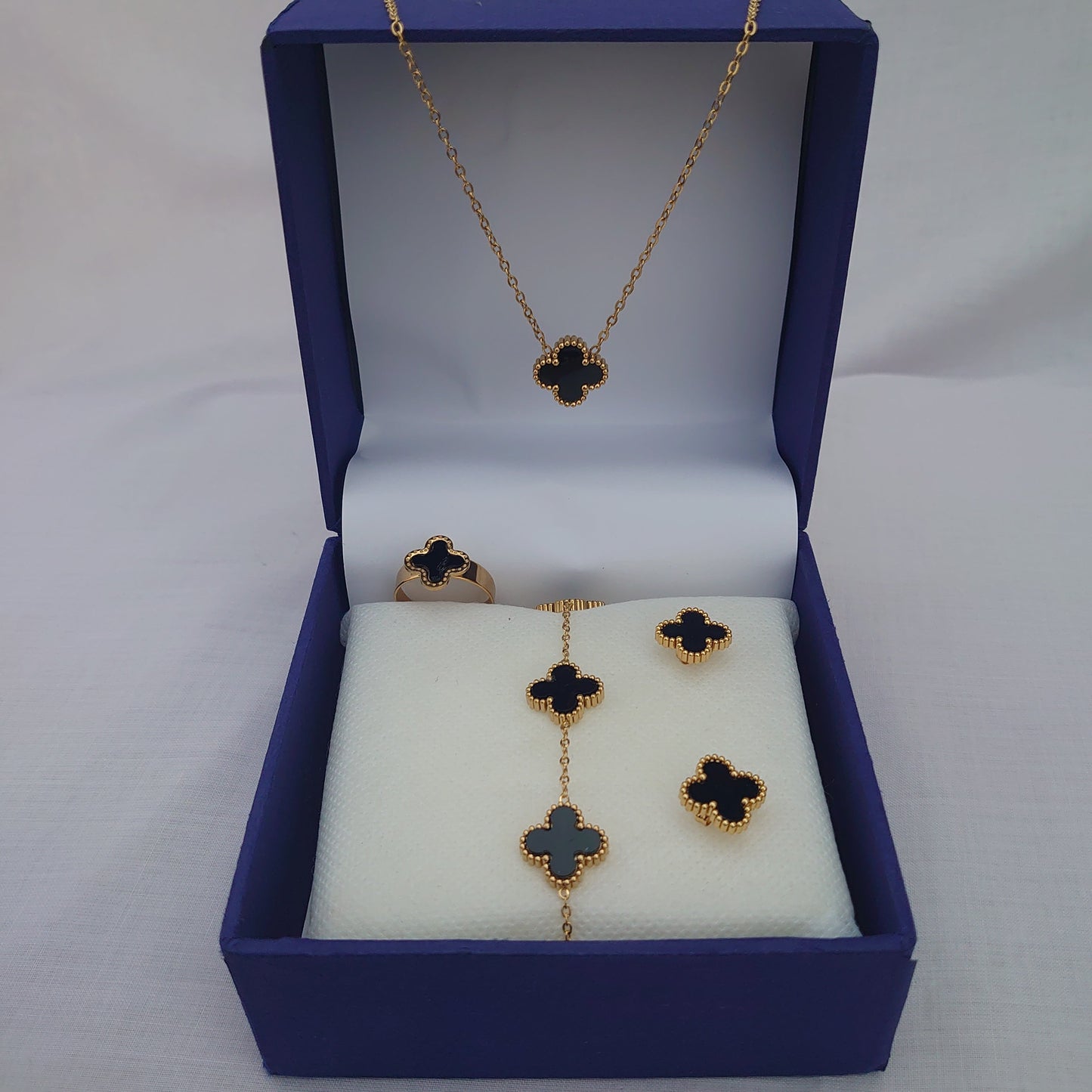 Stainless Steel Black Clover Set