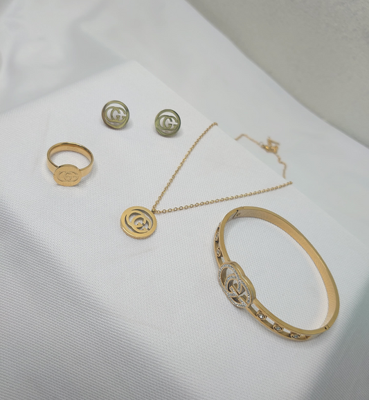 Luxury Stainless Steel Gucci Set For Women